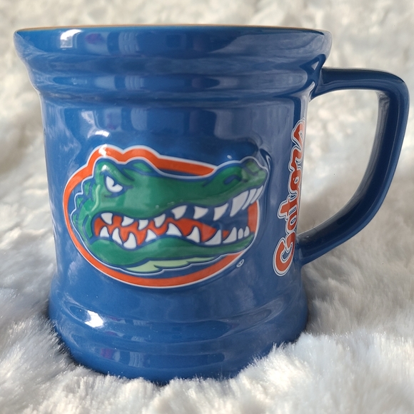 University of Florida Gators Ceramic 3D Gator Sculpted Blue & Orange Coffee Mug - Picture 3 of 9